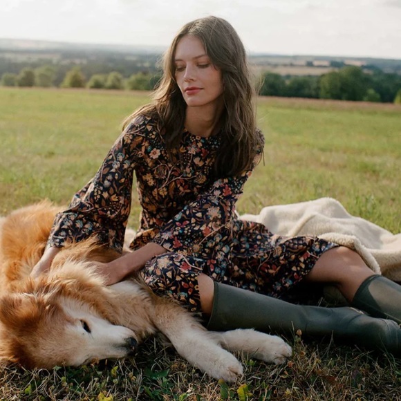 Doen Dresses & Skirts - 🖤 SOLD 🖤 MARRON DRESS -- MIDNIGHT TOILE DE JOUY